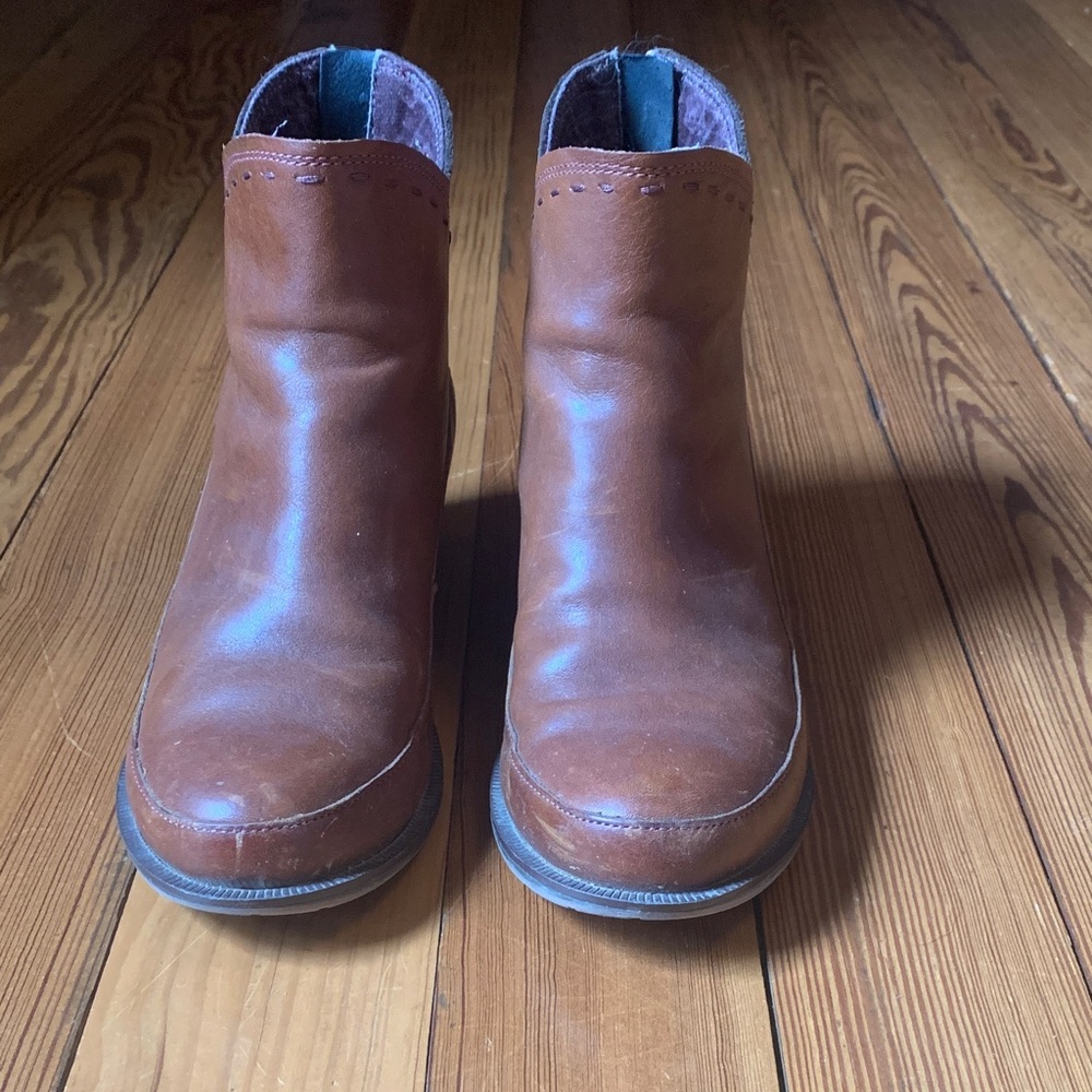 Chaco Brown Leather Ankle Boots